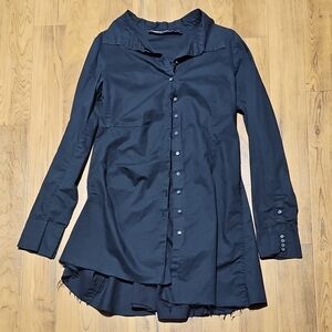 Rundholz Black Asymmetrical Mod Shirt Dress